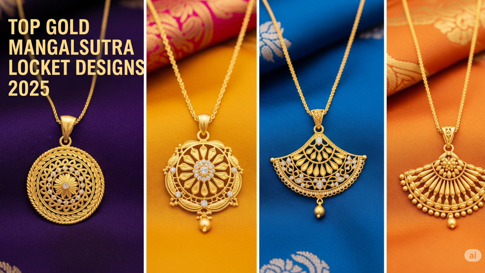Gold Mangalsutra Locket Designs