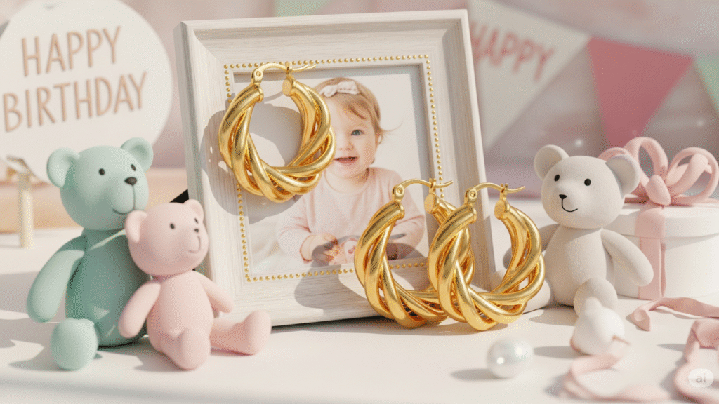 Rose Gold Hoop Earrings